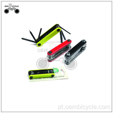 Kit de ferramentas de reparação de bicicletas coloridas personalizadas